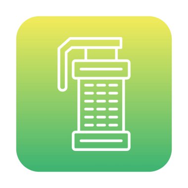 Smoke Grenade web simgesi, vektör illüstrasyonu