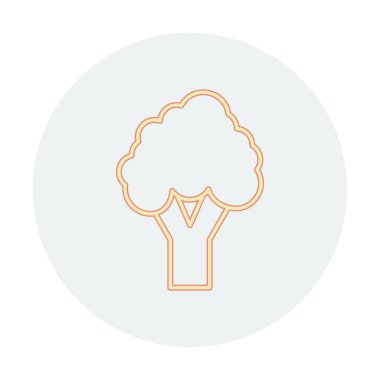 brokoli web simgesi, vektör illüstrasyonu  