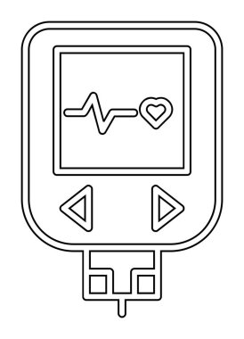 modern grafik basit Glucometer simge vektörü