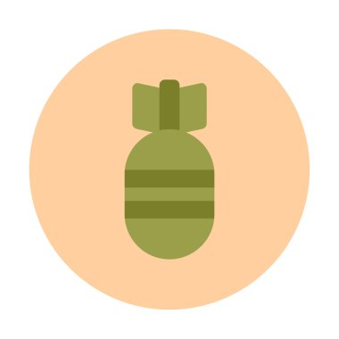 Hava Bombası web simgesi, vektör illüstrasyonu  