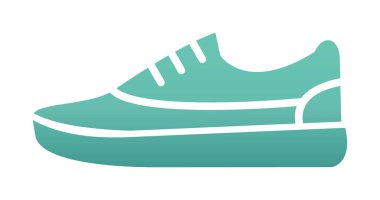 spor ayakkabı ikonu vektör illüstrasyonu 