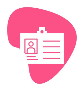 Üyelik Kartı simgesinin vektör illüstrasyonu