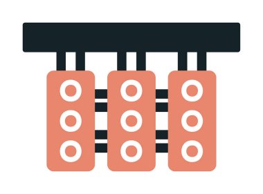 Trafik ışıkları web simgesi, vektör çizim 