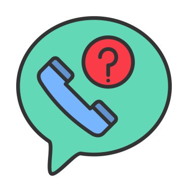 Basit kaçırılan çağrı simgesi, vektör illüstrasyonu