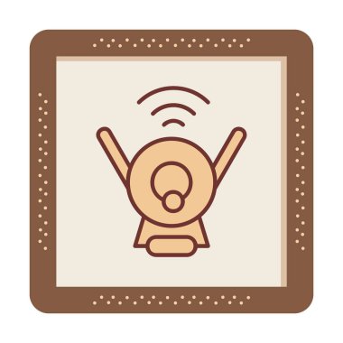 Web Kamerası modern simgesinin vektör illüstrasyonu           