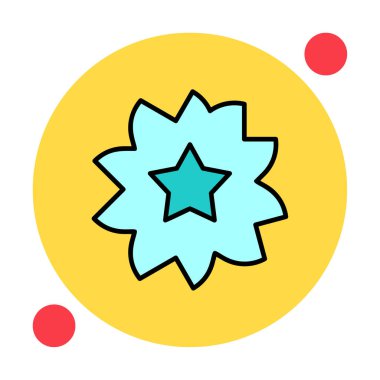 Sakura çiçek simgesi, vektör illüstrasyonu 