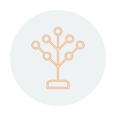 Basit filogenetik simge, vektör illüstrasyonu