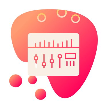 Modern Ses Karıştırıcı simgesinin vektör çizimi              