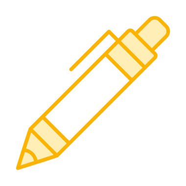 Kalem simgesi, vektör illüstrasyonu. düz tasarım biçimi 