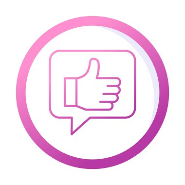 başparmak yukarı Web simgesi, vektör çizim                   