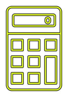 hesap makinesi web simge vektör çizim