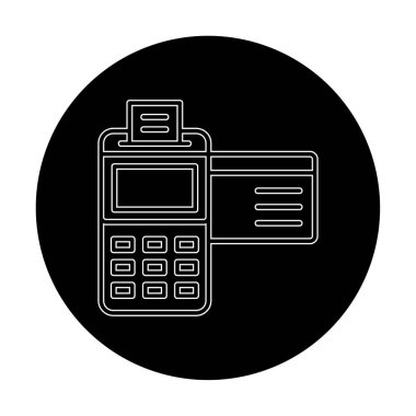 Kredi Kartı Makinesinin vektör çizimi