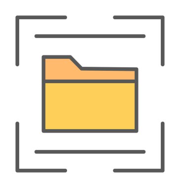 Basit Dizin Tarayıcı simgesi vektör illüstrasyon tasarımı