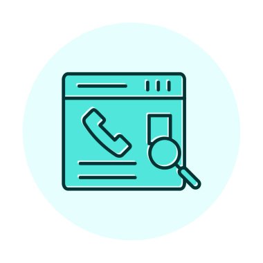 Kişinin vektör çizimi Modern simgeyi ara                            