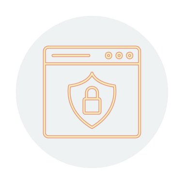 Web sayfası simgesi, vektör illüstrasyonu