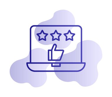 Geri besleme vektörü glifin düz simgesi. İyi İnceleme konsepti                    