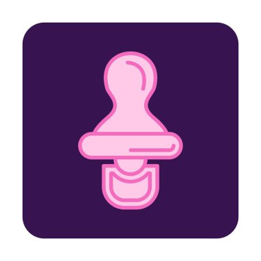 Bebek emziği çizgisi simgesi. doğrusal tasarım.