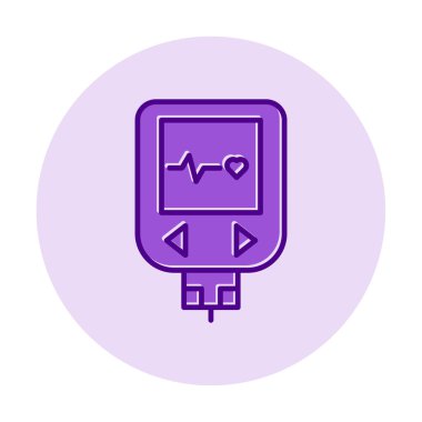 modern grafik basit Glucometer simgesi 
