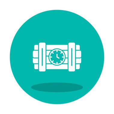 Zaman bombası ikonu vektör illüstrasyonu.