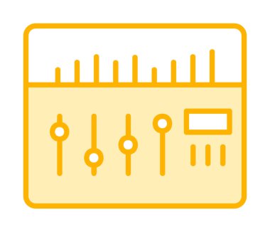 Modern Ses Karıştırıcı simgesinin vektör çizimi              