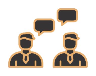 iş insanları simgesi, vektör illüstrasyonu