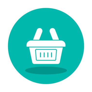 Alışveriş arabası ikon vektör illüstrasyonu 