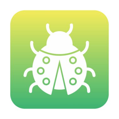  Basit grafik düz uğur böceği tasarımı