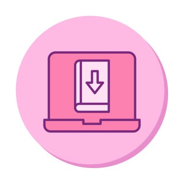 Kitap simgesi, vektör illüstrasyon tasarımı indir 