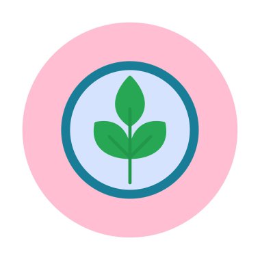 Yaprak logosu tasarımının vektör çizimi. Ekoloji kavramı 