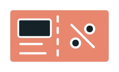 Faturacı Kara Cuma ikon vektör illüstrasyonu  