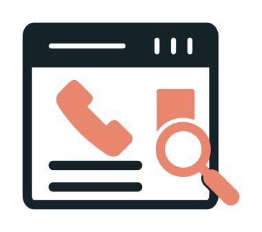 Kişinin vektör çizimi Modern simgeyi ara                            