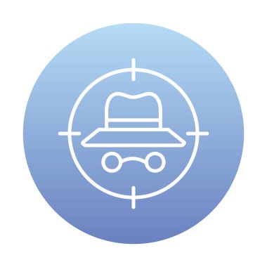 hedef simge, vektör illüstrasyonu basit tasarım