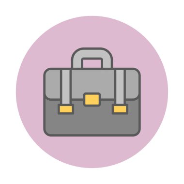 Çanta. Web simgesi basit illüstrasyon  