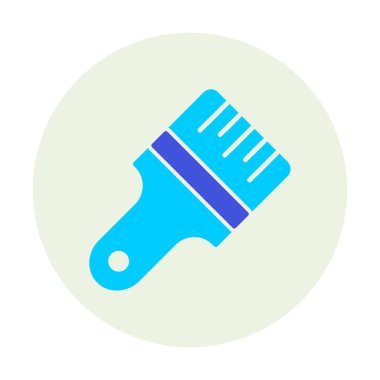 fırça ağ ikonu vektör illüstrasyonu