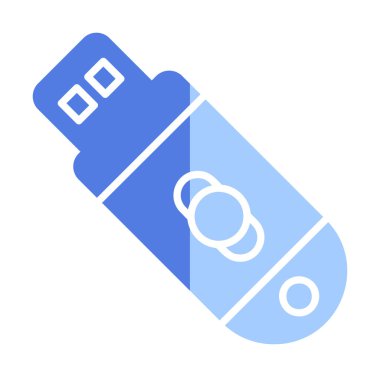 usb flash disk simgesinin vektör çizimi 