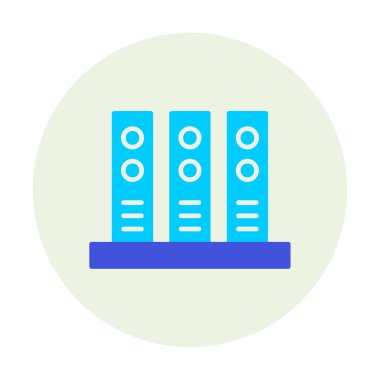 Ofis klasörleri simgesi, vektör illüstrasyonunu arşivle 