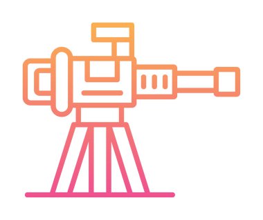 Makine Tüfeği vektör illüstrasyonu