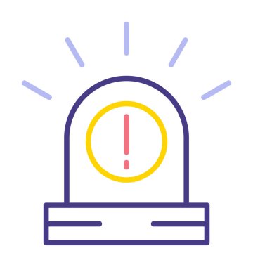 Uyarı simgesi, taslak biçimi, vektör illüstrasyonu