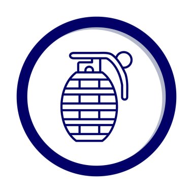 El bombası simgesi, vektör illüstrasyonu