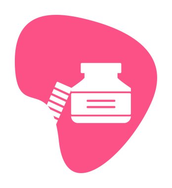 vector illustration of Ink jar icon 