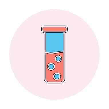 test tüpü modern simge vektör çizimi