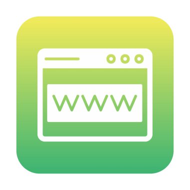 tarayıcı web sayfası simgesi, vektör illüstrasyonu 