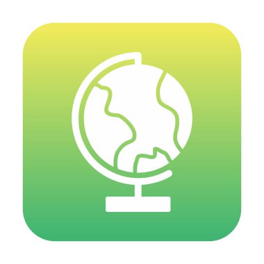 dünya ikonu vektör illüstrasyon tasarımı