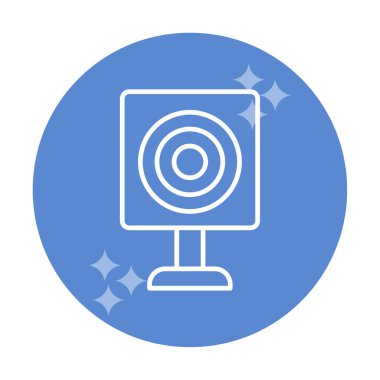 Askeri Hedef ikonu vektör çizimi