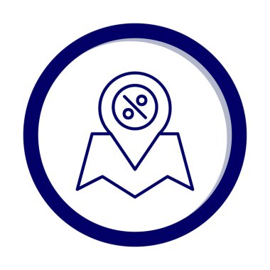 konum pin simgesi, vektör illüstrasyonu basit tasarım