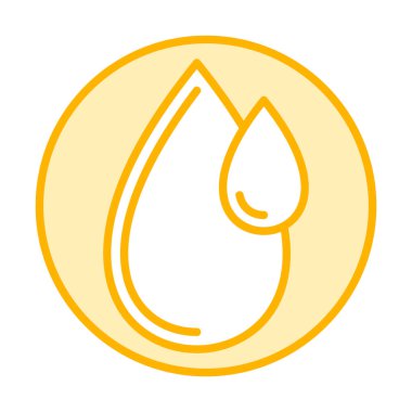 su damlası ağ simgesi, vektör illüstrasyonu 