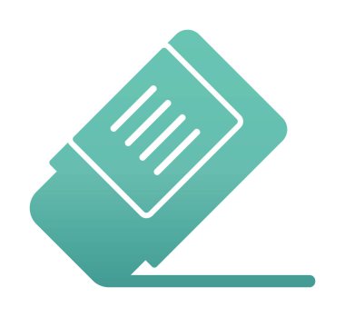 silgi simgesi, vektör illüstrasyonu basit tasarım