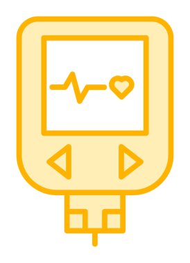 modern grafik basit Glucometer simgesi 