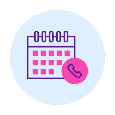 Takvim simgesi, vektör illüstrasyonu basit tasarım