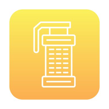 Smoke Grenade web simgesi, vektör illüstrasyonu